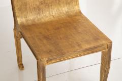 Studio Metal Faux Gold Leaf Patina Occasional Chair - 4390769