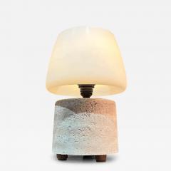 Studio Table Lamp Rammed Earth Frosted Glass Shade - 3612330