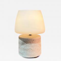 Studio Table Lamp Rammed Earth Frosted Glass Shade - 3612768