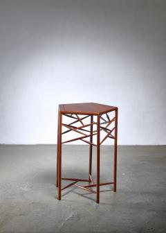 Studio craft wood side table American 1960s - 1154853