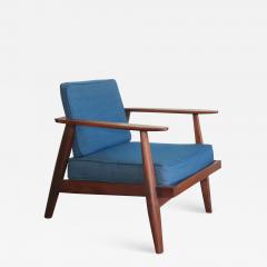 Studio producted mid century walnut lounge chair - 1090948