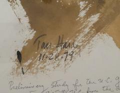 Study of a Bear for the Golden Bears by Tom Hardy 1979 - 4397394