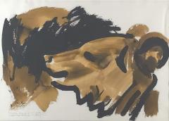Study of a Bear for the Golden Bears by Tom Hardy 1979 - 4399120