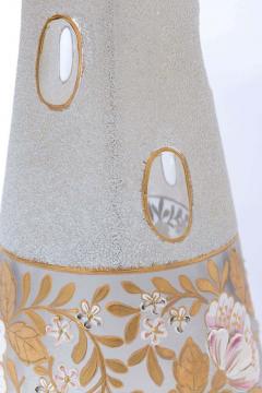 Stunning 1950s Pair of Fenton Coin Dot Frosted Glass Table Lamps - 1803250