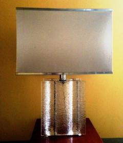 Stunning 1970s Large French Lamp in Perspex - 113535