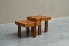 Stunning Architectural Set of Sectional Coffee or Side Tables 1980s - 4582120