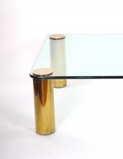 Stunning Brass Feet Glass Top Cocktail Table Attr Pace Collection - 3534640