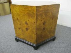 Stunning Chinoisiere Olivewood Octagon End Table Mid Century Modern - 1877292