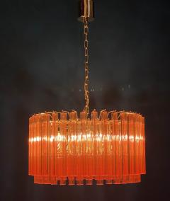 Stunning Coral Triedi Crystal Prism Chandelier - 2017853