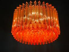 Stunning Coral Triedi Crystal Prism Chandelier - 2017856