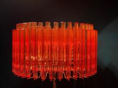 Stunning Coral Triedi Crystal Prism Chandelier - 3868291