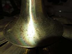 Stunning Etched Brass Feldman Lotus Pendant Light Chandelier Mid Century Modern - 1612904