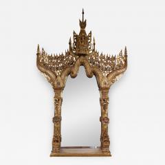 Stunning Gilded Wood Burmese Mirror - 346918