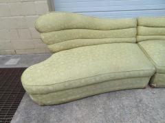 Stunning Hollywood Regency Butterfly Wing 1940s Two Piece Sectional Sofa - 1520003