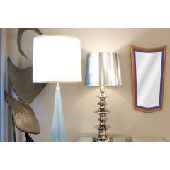 Stunning Italian Art Deco Mirror with Blue Edge 1930s - 2483817