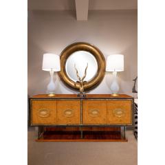 Stunning Italian Credenza with Fontana Arte Glass Elements 1950s - 4527231
