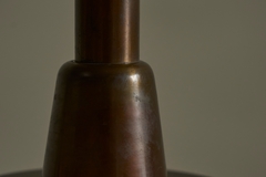 Stunning Italian Table Lamp in Patinated Brass Mid 20th Century - 4803308