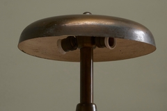 Stunning Italian Table Lamp in Patinated Brass Mid 20th Century - 4803316