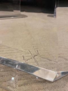Stunning Lion in Frost Signed Dining Table 1970s - 2823592