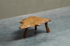 Stunning Live Edge Coffee Table in Solid Baltic Pine Europe 1960s - 4528446
