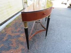 Stunning Louis XVI Style French Mahogany Demilune Console Table - 3031693