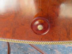 Stunning Louis XVI Style French Mahogany Demilune Console Table - 3031715