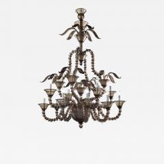 Stunning Modern Smoked Fum Ca Rezzonico Murano Glass Chandelier - 4579198