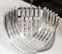 Stunning Modernist Murano Glass Ribbon Chandelier - 1580857