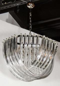 Stunning Modernist Murano Glass Ribbon Chandelier - 1580859