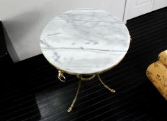 Stunning Neoclassical Marble and Bronze Side Table - 165207
