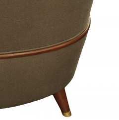 Stunning Pair of Italian Mahogany Club Chairs - 4280869