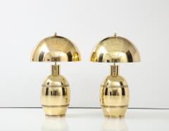 Stunning Pair of Large 1970s Polished Brass Lamps  - 2416024