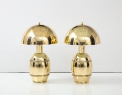 Stunning Pair of Large 1970s Polished Brass Lamps  - 2416025