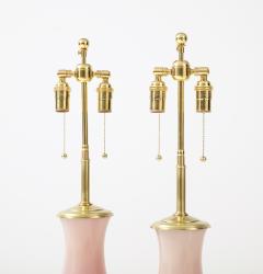 Stunning Pair of Large Pink Murano Glass Lamps  - 2805366