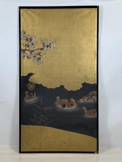 Stunning Set of Four 19th Century Edo Period Fusuma Door Decorative Panels - 4135771