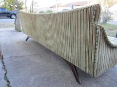 Stunning Splayed Walnut Legs Sofa Mid Century Modern - 1807978