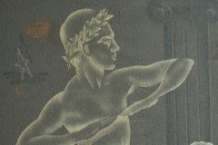 Stunning and Large Ballet Themed Art Deco Art Panel 1940s - 4468302