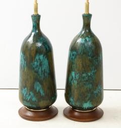 Stunning pair of Large Italian Ceramic Lamps  - 1924228