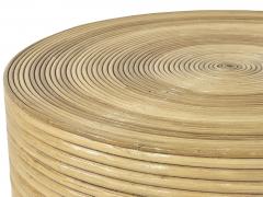 Style of Gabriella Crespi Pencil Reed Side End Table 1970 - 4492458