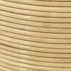 Style of Gabriella Crespi Pencil Reed Side End Table 1970 - 4492460