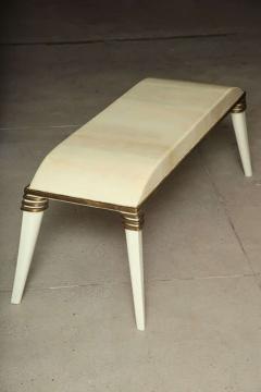 Stylish Art Deco Style Parchment Bench - 373597