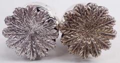 Stylish Buccellati Sterling Silver Stem Flower Salt Pepper Shakers - 4135300