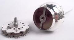 Stylish Buccellati Sterling Silver Stem Flower Salt Pepper Shakers - 4135314