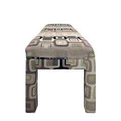Stylish Clean Line Upholstered Bench 1970s - 1131013