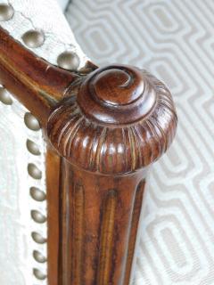 Stylish French art deco barrel back chair - 2422858