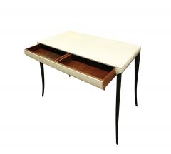 Stylish Italian Writing Desk in Lacquered Parchment 1930s - 980152