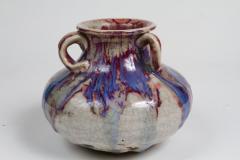 Stylish Japanese Flamb ceramic vase - 786425