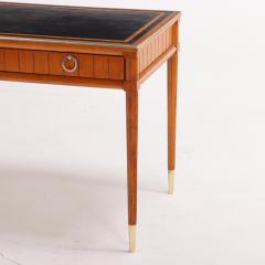 Stylish walnut lwriting desk in the manner of Jean Michel Frank C 1960 - 3710971