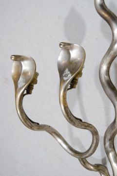 Stylized Egyptian Revival Cobra Sconces - 1093888