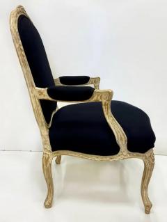 Substantial Vintage Louis XV Style Fauteuil Chairs Large Scale Pair - 3613619
